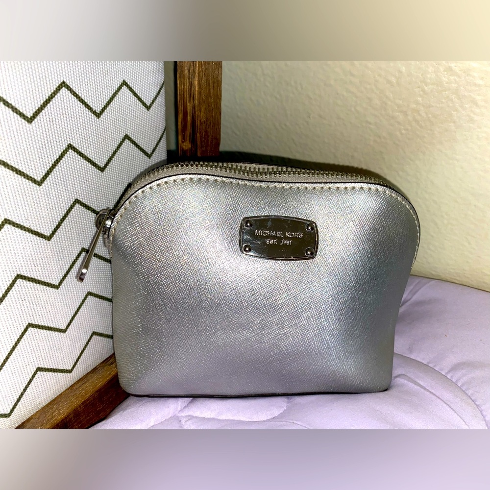 Michael Kors Silver Cosmetic bag